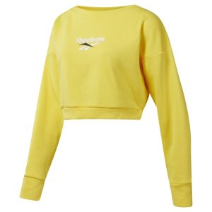 Reebok Classic Vector Crew Sweatshirt Damen - Gelb - DE 734-ZYC